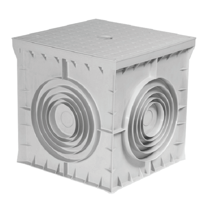 CAMIN DE VIZITARE CU CAPAC 300*300*300 GRI - imagine 1